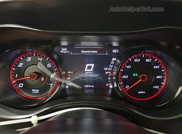 2C3CDXBG1HH630206 2017 DODGE CHARGER Черный Вид щитка приборов
