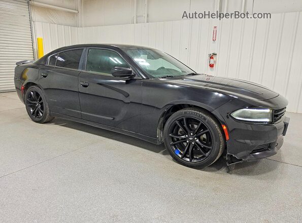 2C3CDXBG1HH630206 2017 DODGE CHARGER Черный Передняя правая четверть