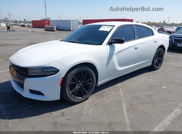 2C3CDXBG1JH272952 2018 DODGE CHARGER White Vista tres cuartos delantera izquierda