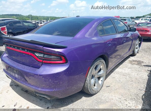 2C3CDXBG1JH307182 2018 DODGE CHARGER Фиолетовый Задняя правая четверть