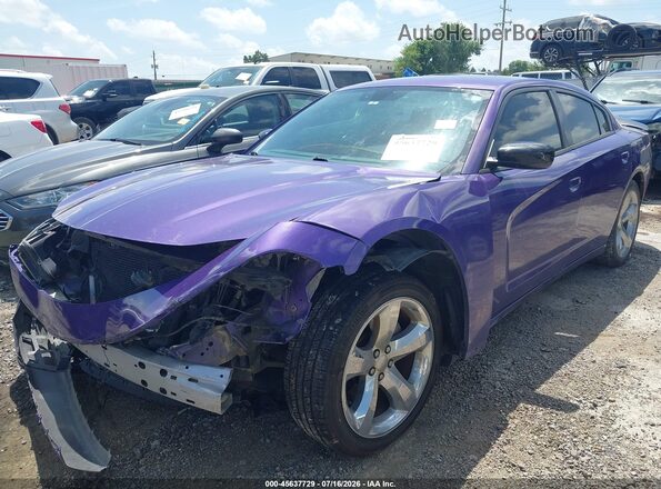 2C3CDXBG1JH307182 2018 DODGE CHARGER Фиолетовый Передняя левая четверть