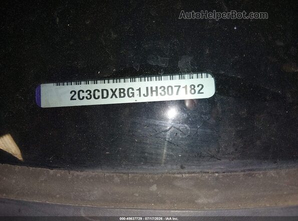 2C3CDXBG1JH307182 2018 DODGE CHARGER Фиолетовый Вид подкапотного пространства