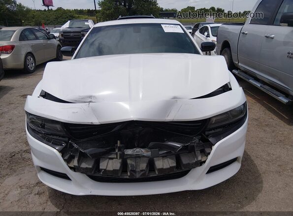 2C3CDXBG1JH336097 2018 DODGE CHARGER White Instrument cluster view
