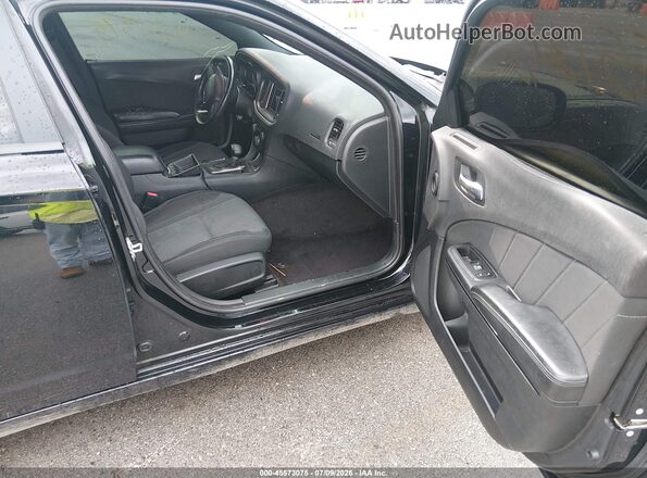 2C3CDXBG1KH505049 2019 DODGE CHARGER Black წინა სალონის ხედი
