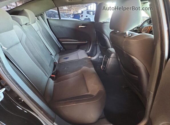 2C3CDXBG1KH719829 2019 DODGE CHARGER Black უკანა სავარძლების ხედი