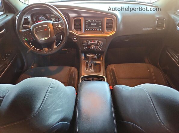2C3CDXBG1KH719829 2019 DODGE CHARGER Black წინა პანელის ხედი