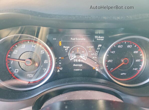 2C3CDXBG1KH720060 2019 DODGE CHARGER White Widok zestawu wskaźników