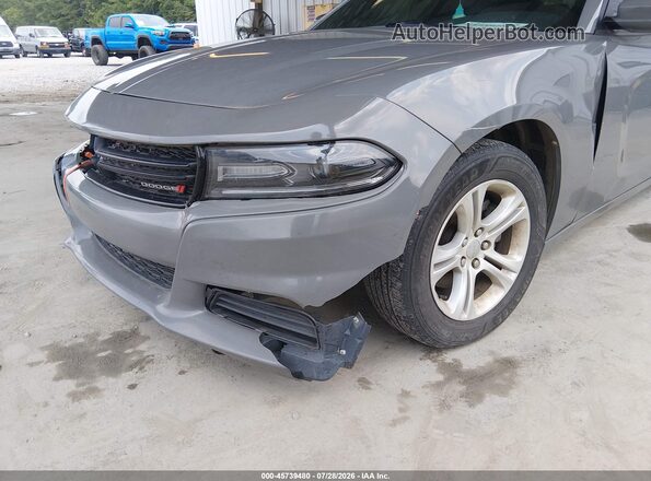 2C3CDXBG1KH736484 2019 DODGE CHARGER Gray Դիմացի տեսք