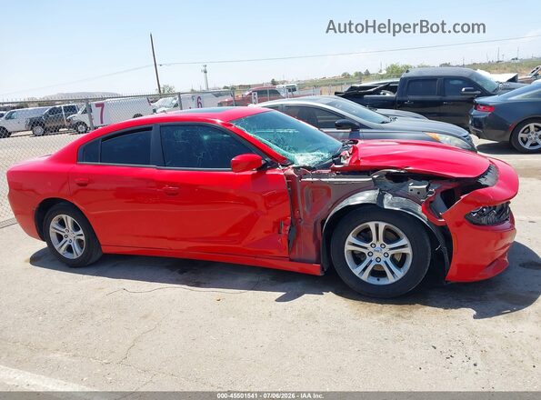 2C3CDXBG1LH135545 2020 DODGE CHARGER Red Widok wnętrza z tyłu