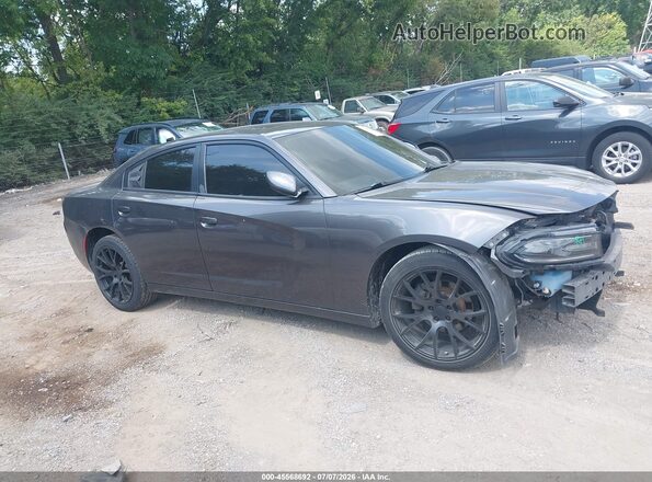 2C3CDXBG1LH144181 2020 DODGE CHARGER Gray Rear interior view