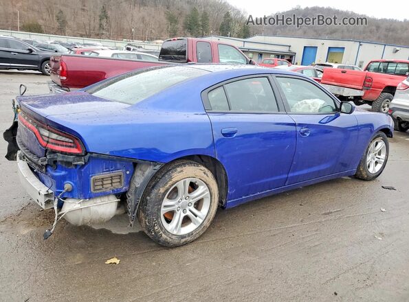 2C3CDXBG1LH232809 2020 DODGE CHARGER Blue უკანა მარჯვენა