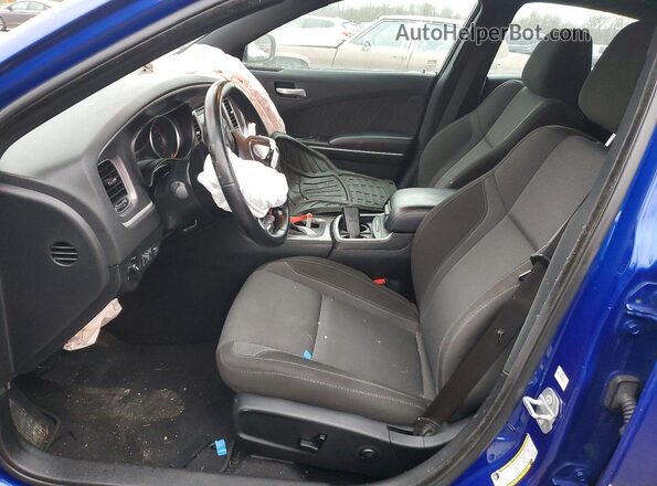 2C3CDXBG1LH232809 2020 DODGE CHARGER Blue წინა სალონის ხედი
