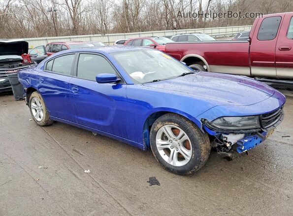 2C3CDXBG1LH232809 2020 DODGE CHARGER Blue წინა მარჯვენა