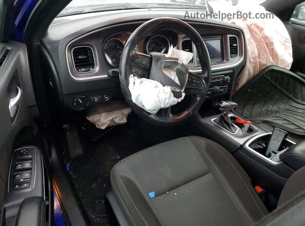 2C3CDXBG1LH232809 2020 DODGE CHARGER Blue წინა პანელის ხედი