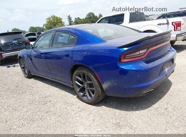 2C3CDXBG1MH534134 2021 DODGE CHARGER Blue Задня ліва чверть