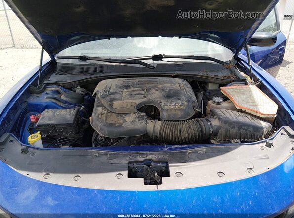 2C3CDXBG1MH534134 2021 DODGE CHARGER Blue Вид ззаду