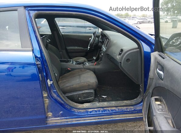 2C3CDXBG1MH534134 2021 DODGE CHARGER Blue Вид салону спереду