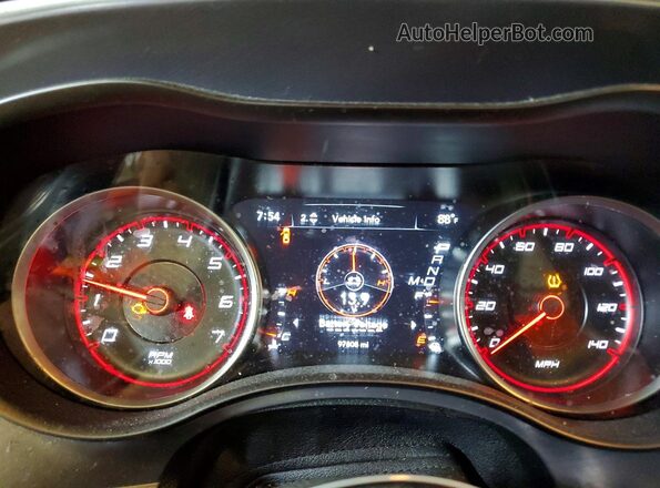 2C3CDXBG1MH548602 2021 DODGE CHARGER Red Вид щитка приладів