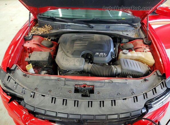 2C3CDXBG1MH548602 2021 DODGE CHARGER Red Вид задньої частини салону