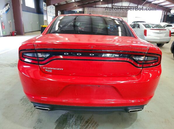 2C3CDXBG1MH548602 2021 DODGE CHARGER Red Вид ззаду
