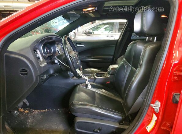 2C3CDXBG1MH548602 2021 DODGE CHARGER Red Вид салону спереду