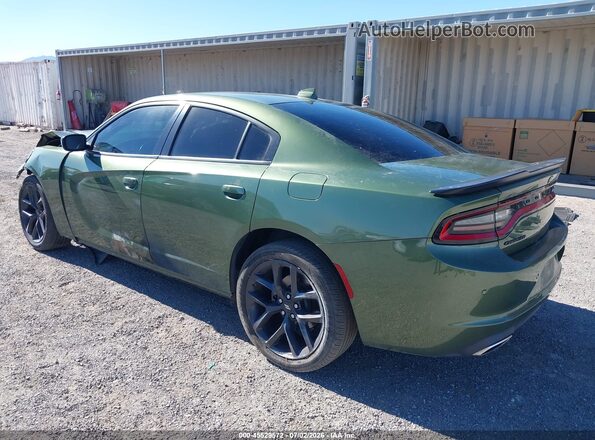 2C3CDXBG1NH133359 2022 DODGE CHARGER Green Հետևի ձախ