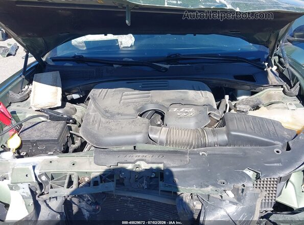 2C3CDXBG1NH133359 2022 DODGE CHARGER Green Հետևի տեսք