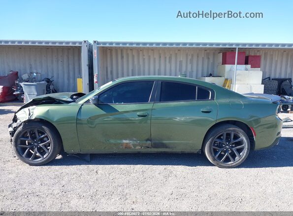2C3CDXBG1NH133359 2022 DODGE CHARGER Green Սալոնի 360 աստիճան տեսք