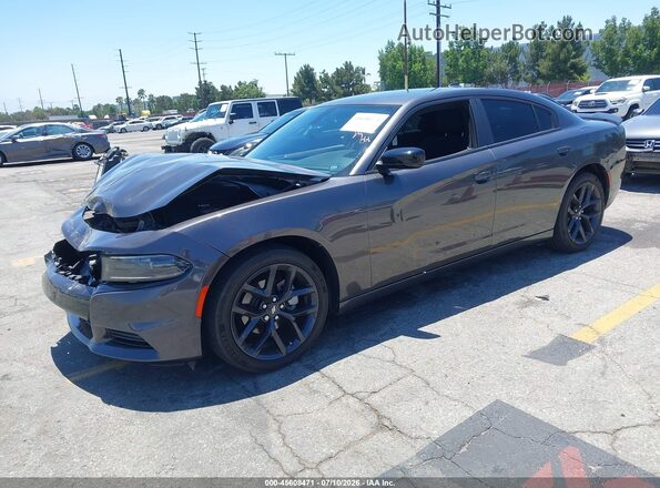 2C3CDXBG1PH566019 2023 DODGE CHARGER Серый Передняя левая четверть