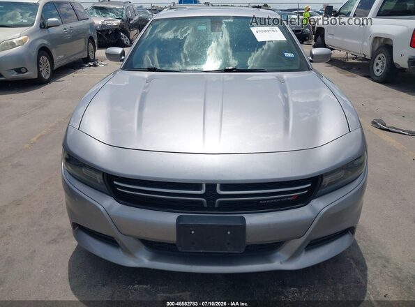 2C3CDXBG2GH307586 2016 DODGE CHARGER Silver ხელსაწყოთა პანელის ხედი