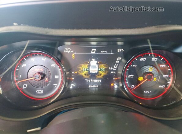 2C3CDXBG2JH336528 2018 DODGE CHARGER Blue Vista del cuadro de instrumentos