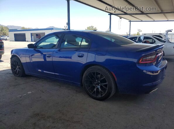 2C3CDXBG2JH336528 2018 DODGE CHARGER Blue Trasero izquierdo