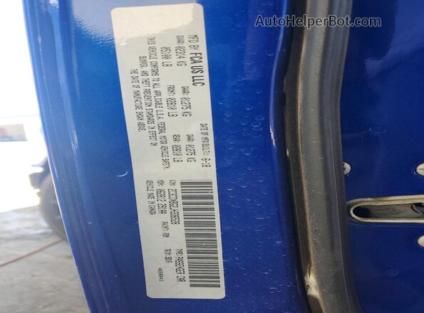 2C3CDXBG2JH336528 2018 DODGE CHARGER Blue Vista de la etiqueta del VIN