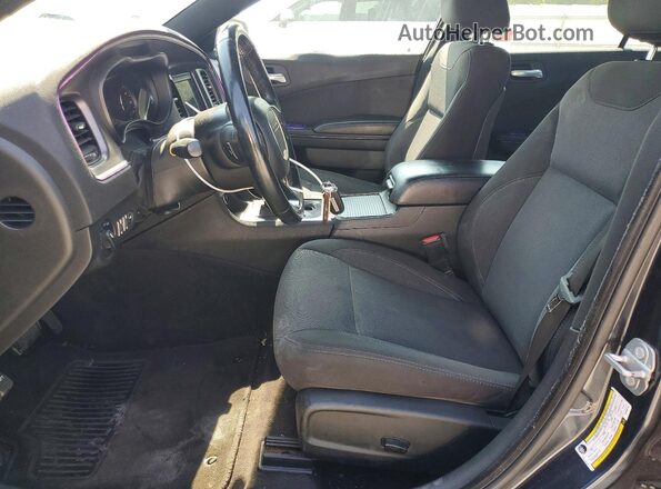 2C3CDXBG2JH336710 2018 DODGE CHARGER Charcoal წინა სალონის ხედი