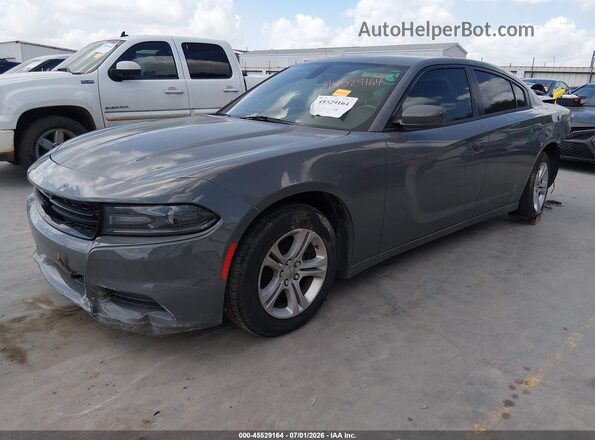 2C3CDXBG2JH337209 2018 DODGE CHARGER Gray Vista tres cuartos delantera izquierda