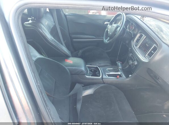 2C3CDXBG2KH541803 2019 DODGE CHARGER Gray Widok wnętrza z przodu