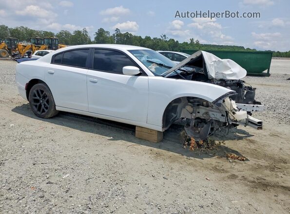 2C3CDXBG2KH541932 2019 DODGE CHARGER Белый Передняя правая четверть