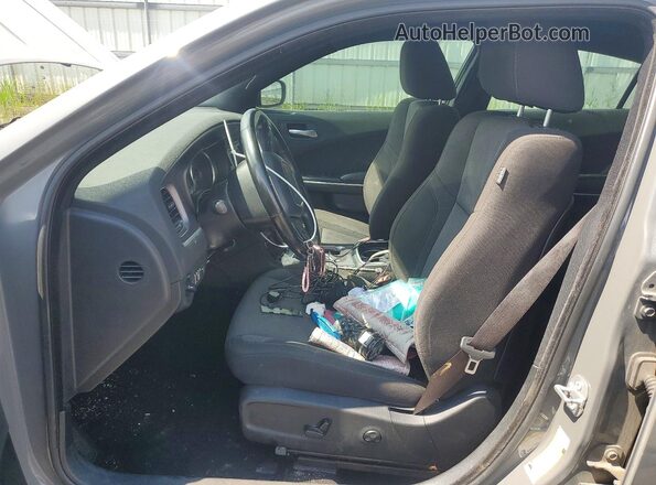 2C3CDXBG2KH707446 2019 DODGE CHARGER Gray Front interior view