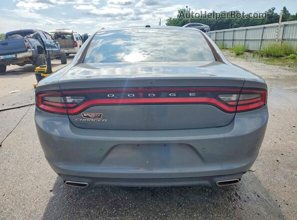 2C3CDXBG2KH707446 2019 DODGE CHARGER Gray Rear view
