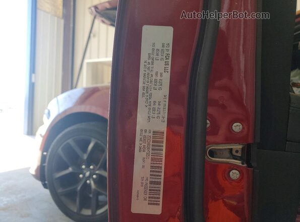 2C3CDXBG2KH732511 2019 DODGE CHARGER Красный Вид подкапотного пространства