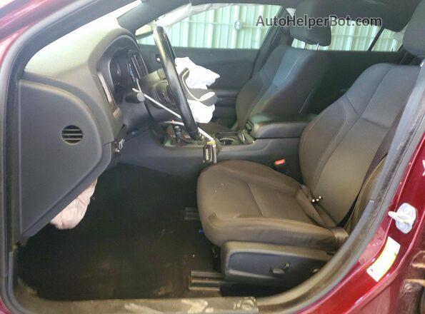 2C3CDXBG2KH732511 2019 DODGE CHARGER Красный Вид салона спереди