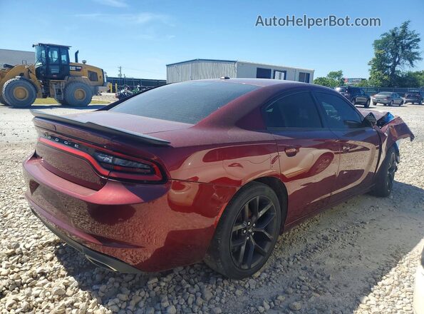 2C3CDXBG2KH732511 2019 DODGE CHARGER Красный Задняя правая четверть