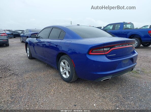 2C3CDXBG2LH190070 2020 DODGE CHARGER Blue Tył lewy