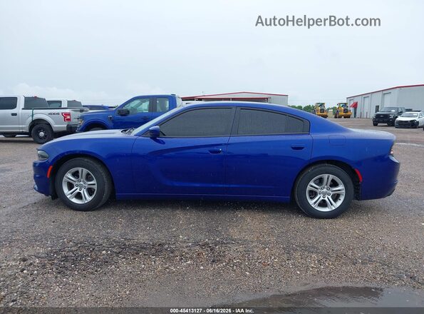 2C3CDXBG2LH190070 2020 DODGE CHARGER Blue Widok wnętrza 360 stopni