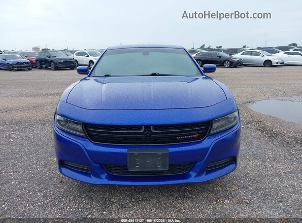 2C3CDXBG2LH190070 2020 DODGE CHARGER Blue Widok zestawu wskaźników