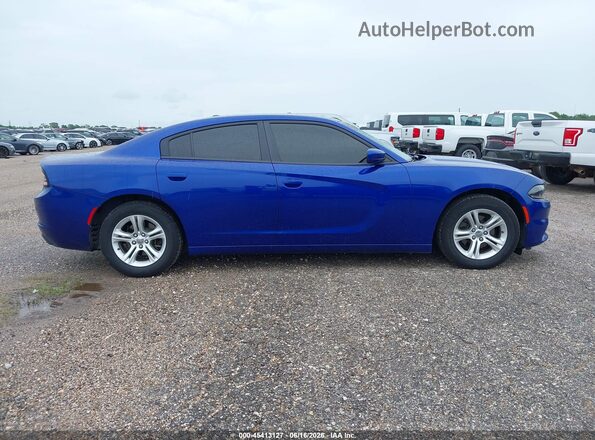 2C3CDXBG2LH190070 2020 DODGE CHARGER Blue Widok wnętrza z tyłu