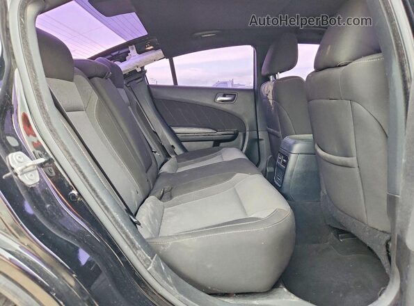 2C3CDXBG2LH199853 2020 DODGE CHARGER Black უკანა სავარძლების ხედი
