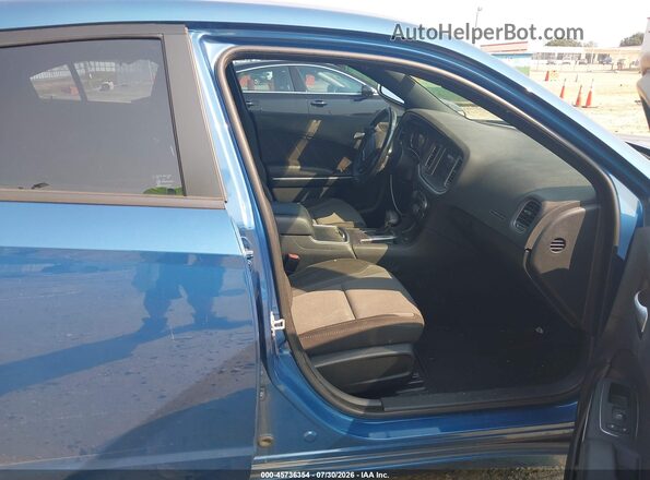 2C3CDXBG2LH232902 2020 DODGE CHARGER Blue Widok wnętrza z przodu