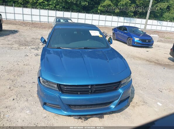 2C3CDXBG2LH232902 2020 DODGE CHARGER Blue Widok wnętrza z tyłu