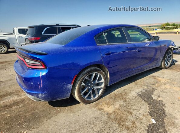 2C3CDXBG2MH528214 2021 DODGE CHARGER Blue Rear right